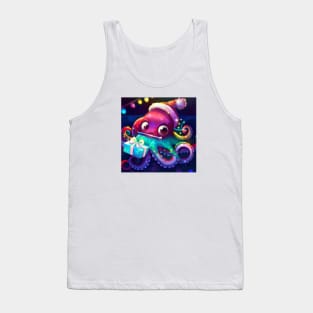 Cute Octopus Drawing Tank Top
